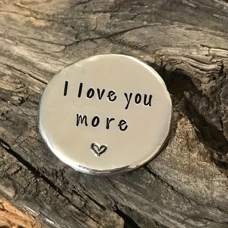 "I Love You More" Heart Token