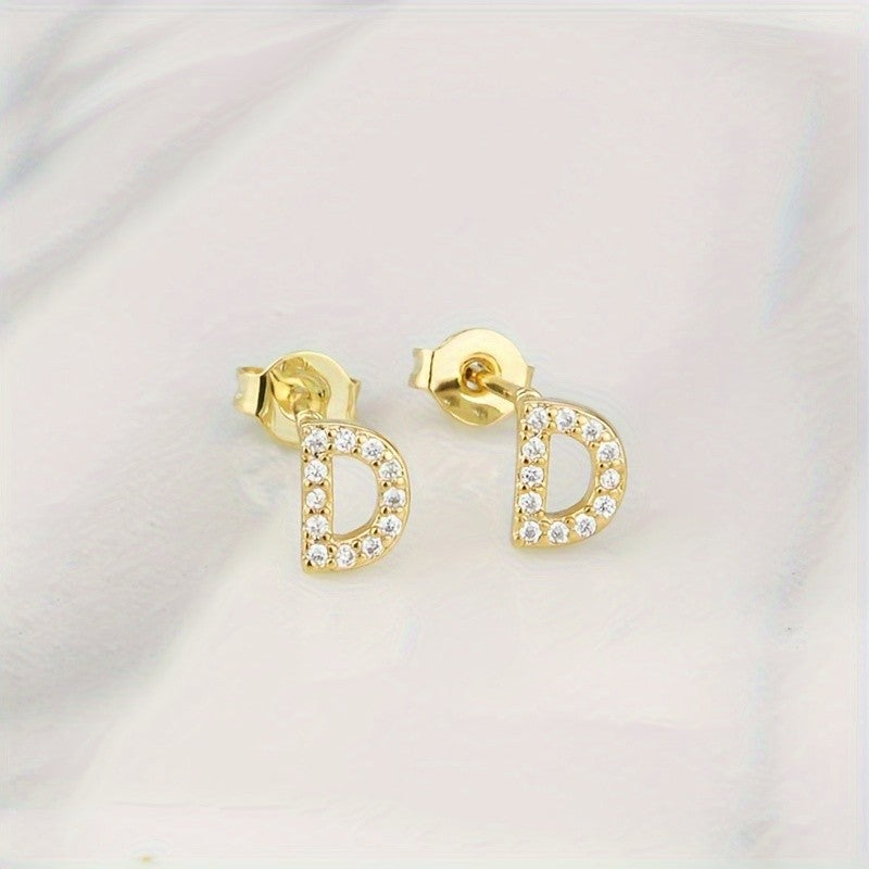 Crystal Initial Z Earrings