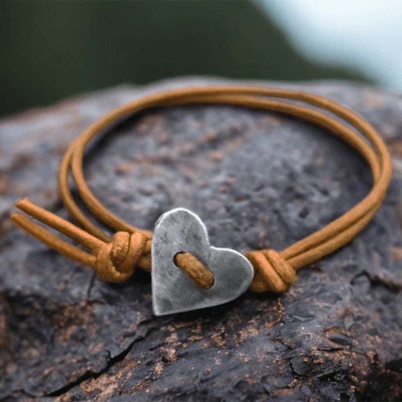 Heart Knot Cord Bracelet