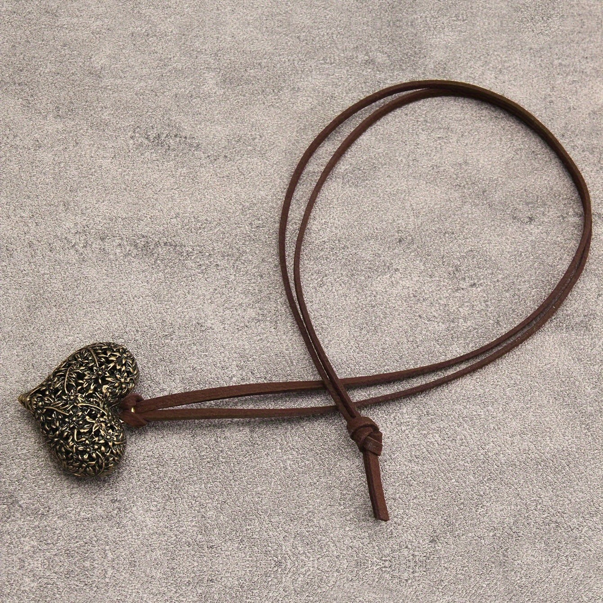 Botanical Relief Heart Necklace