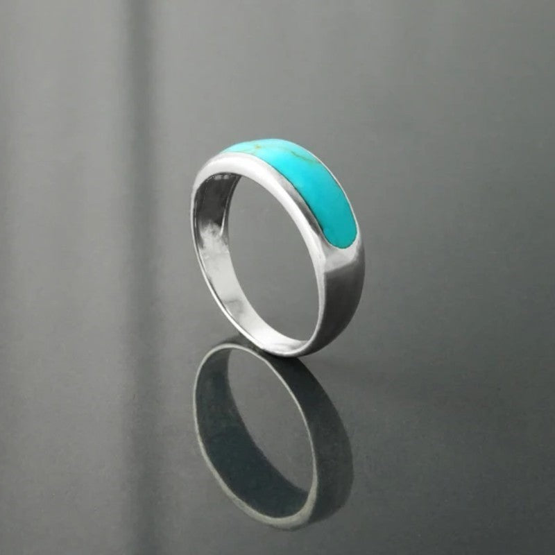 Turquoise Inlay Band Ring