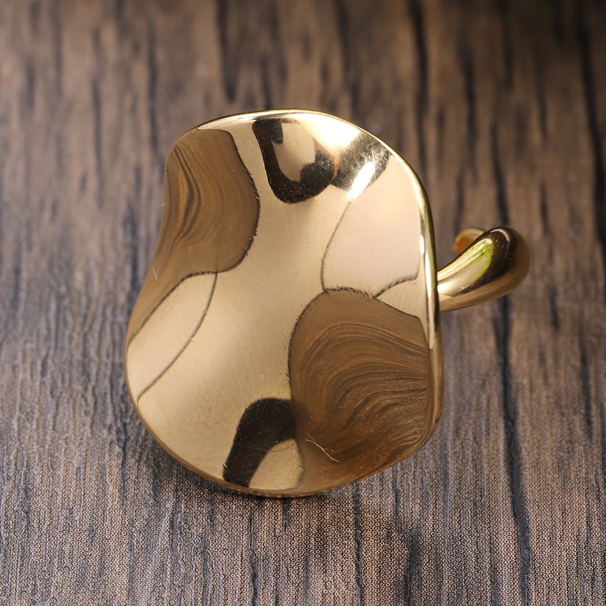 Smooth Organic Dome Ring