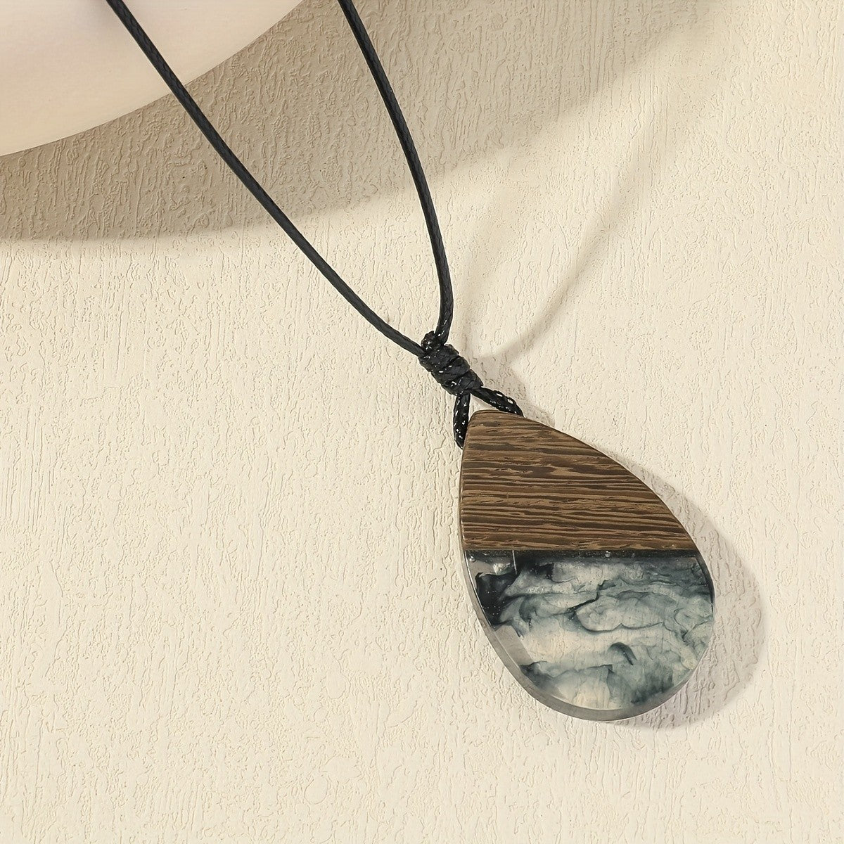 Stacked Resin Stone Necklace