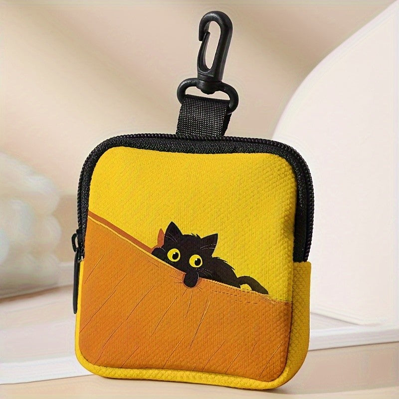 Peeking Cat Zipper Pouch
