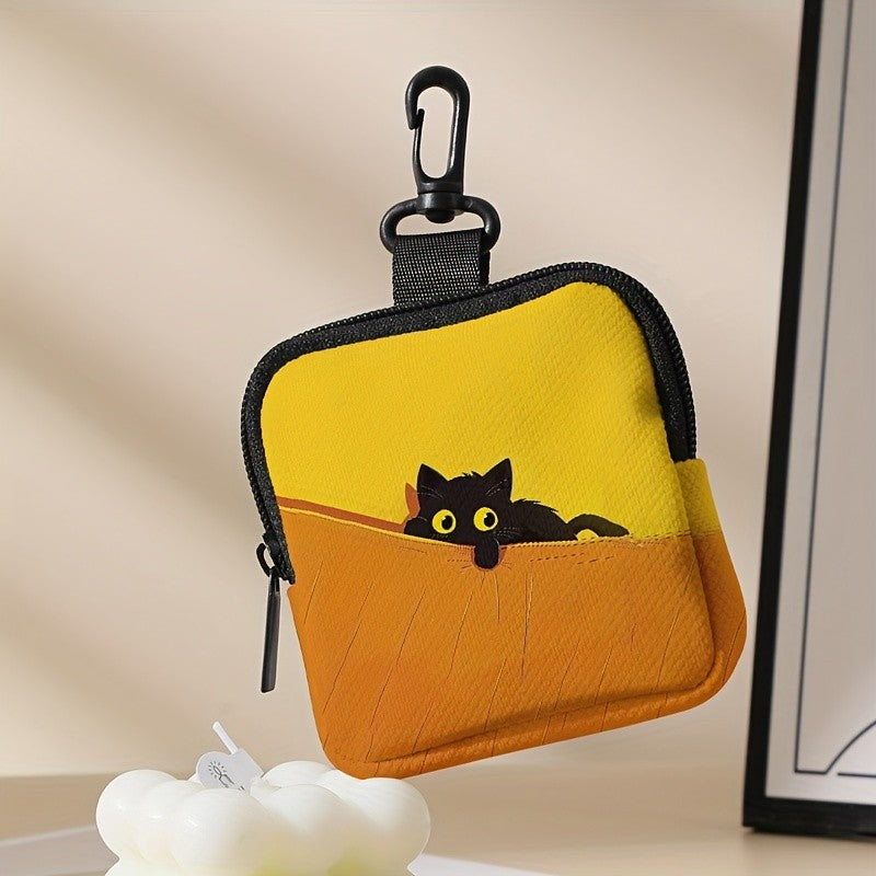 Peeking Cat Zipper Pouch
