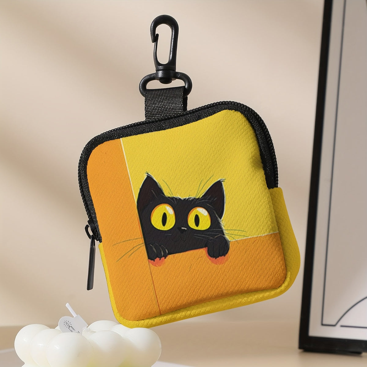 Peeking Cat Zipper Pouch