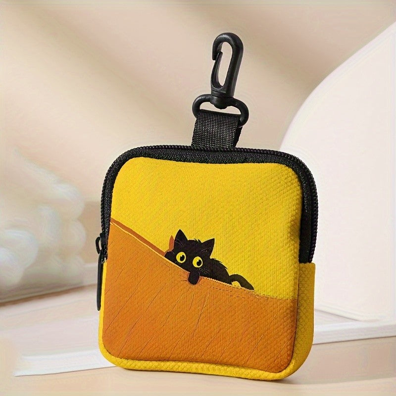 Peeking Cat Zipper Pouch