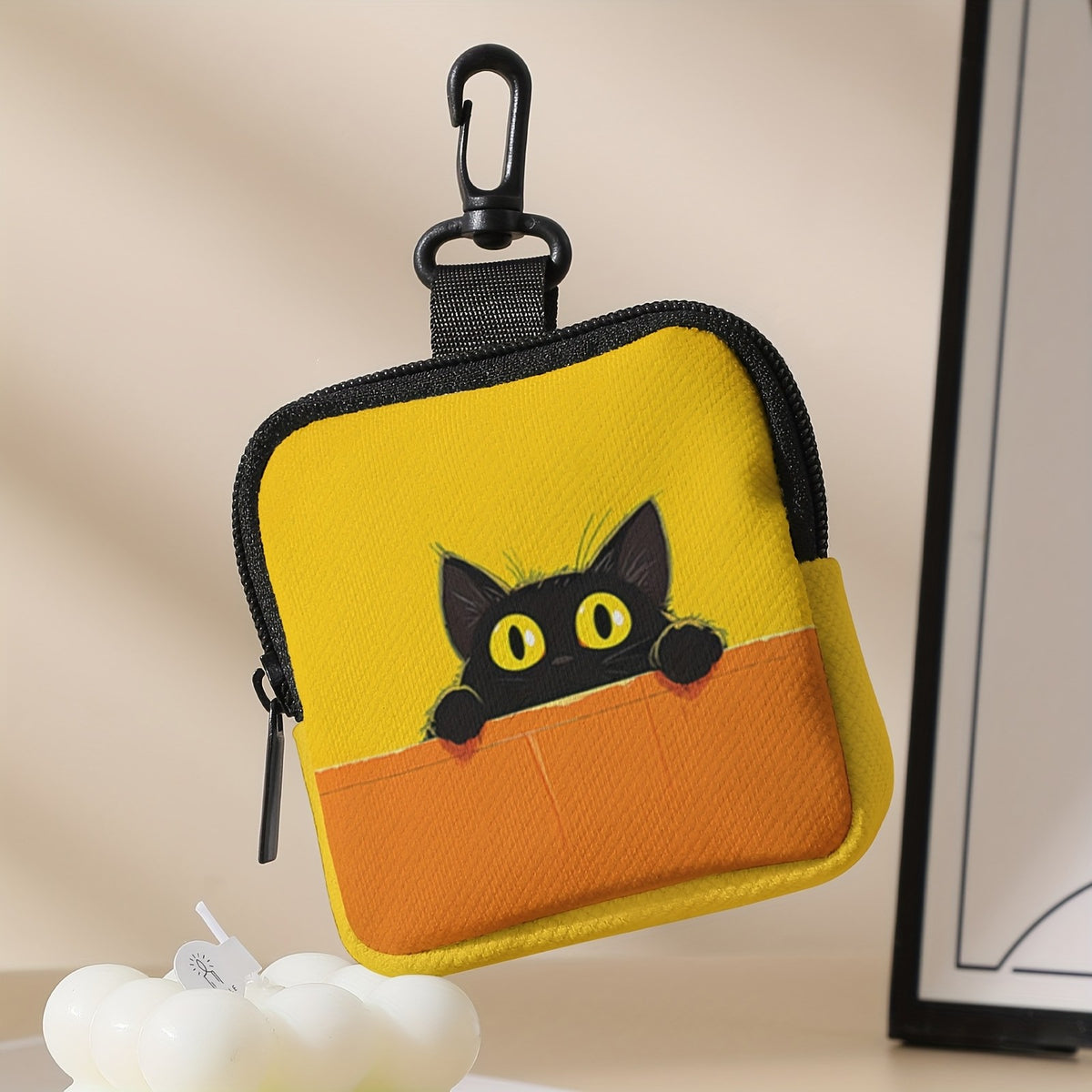 Peeking Cat Zipper Pouch