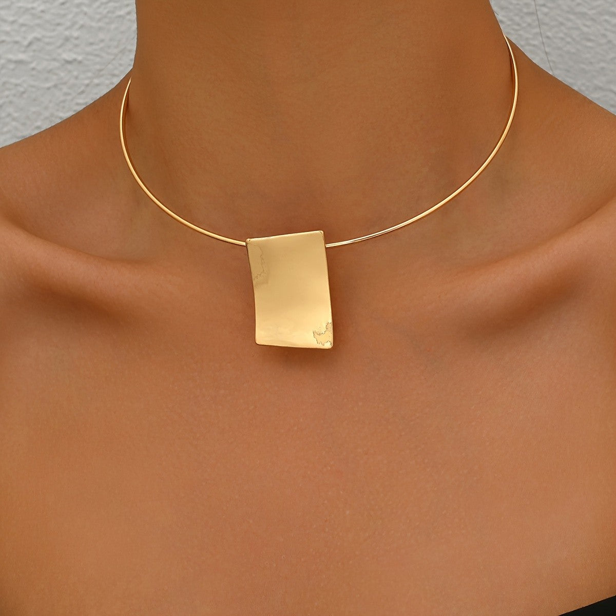 Minimalist Square Collar Necklace