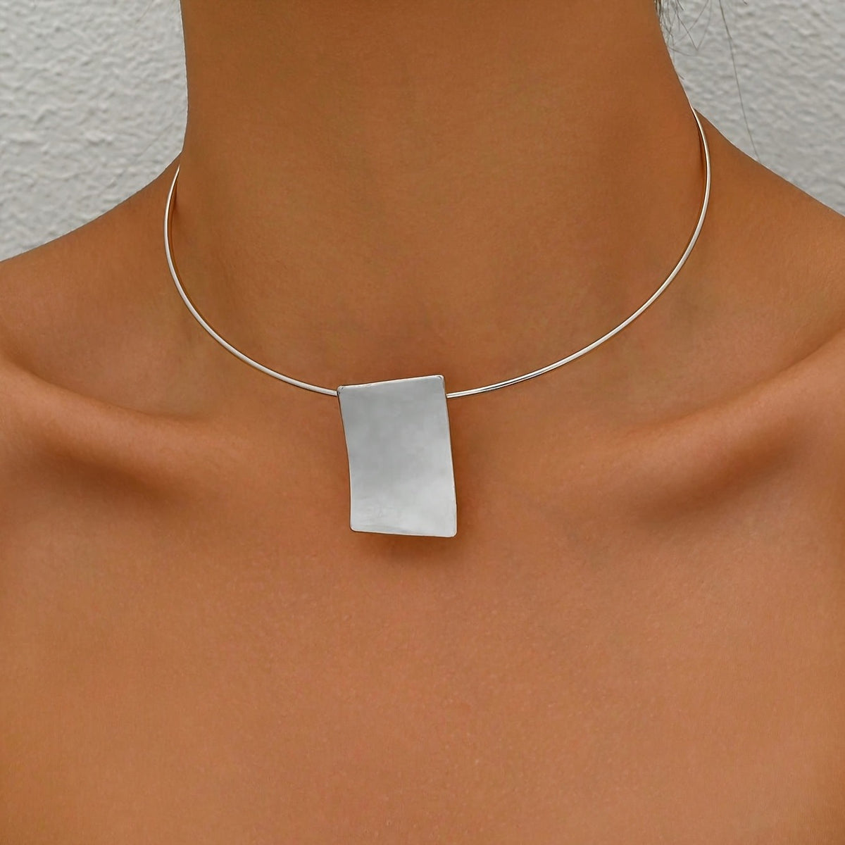 Minimalist Square Collar Necklace