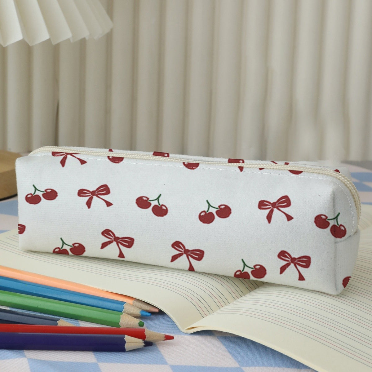 Cherry Bow Pencil Case