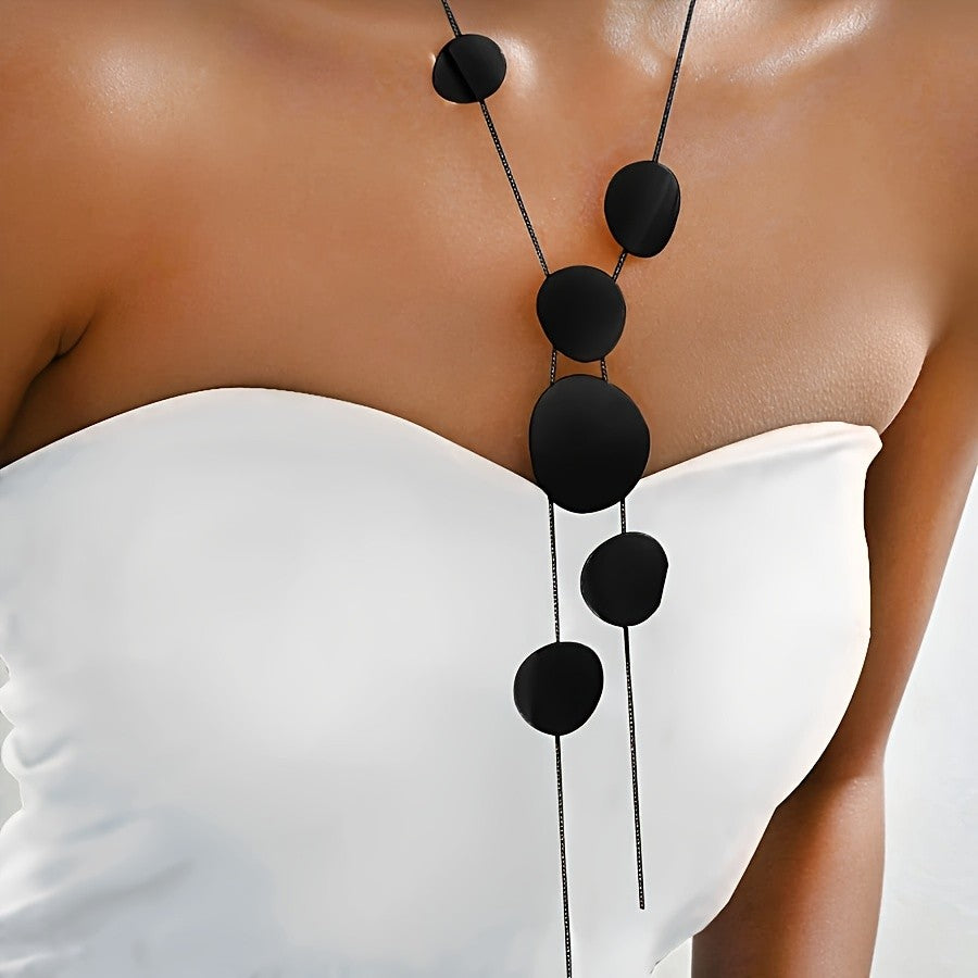 Graduated Circle Y-Necklace