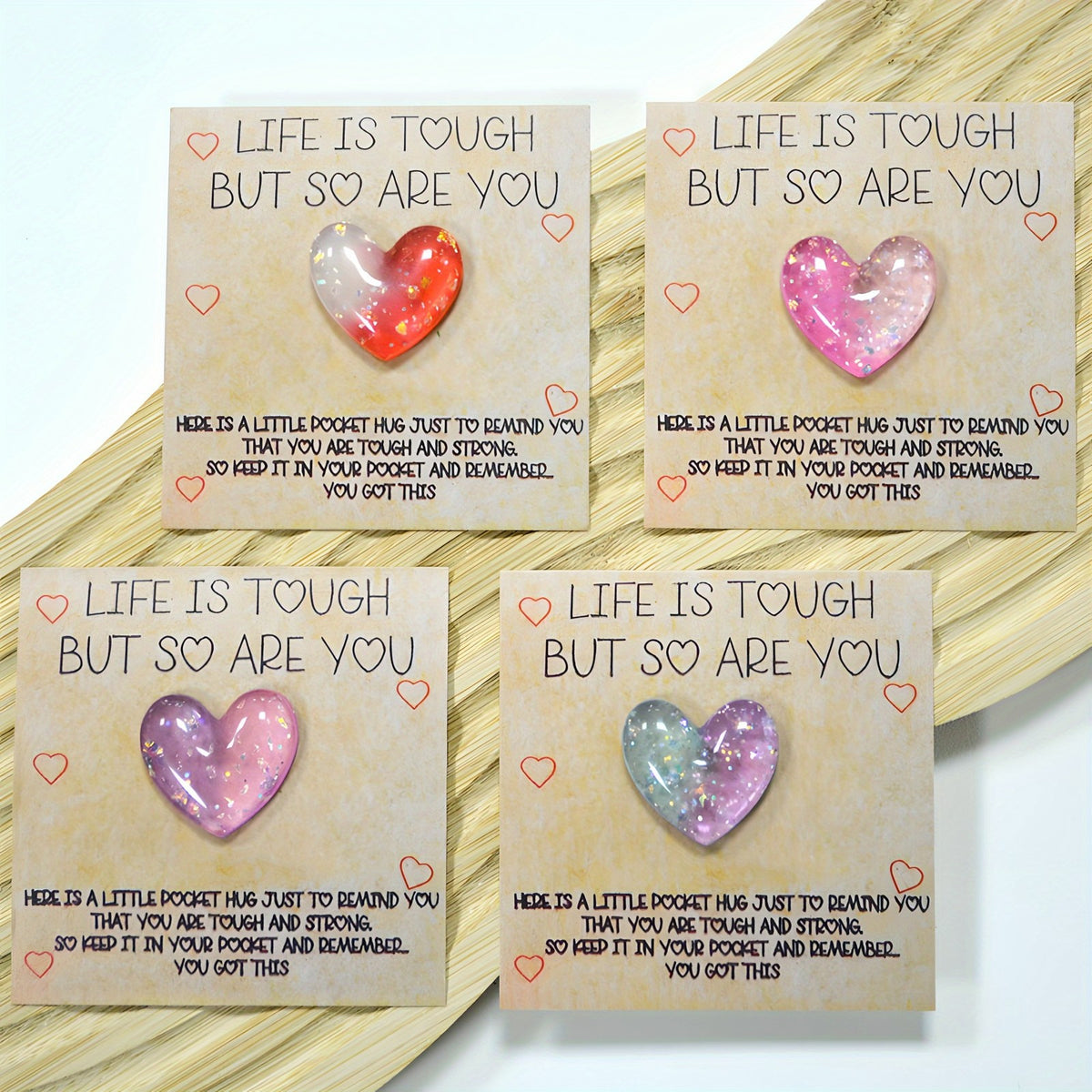 Glitter Heart Keepsake Card