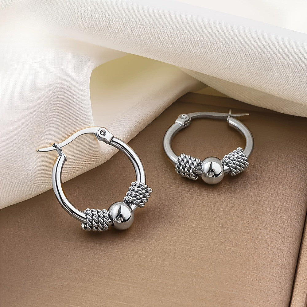 Rope Knot Hoop Earrings