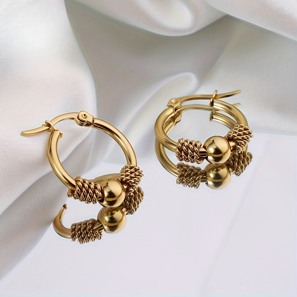 Rope Knot Hoop Earrings