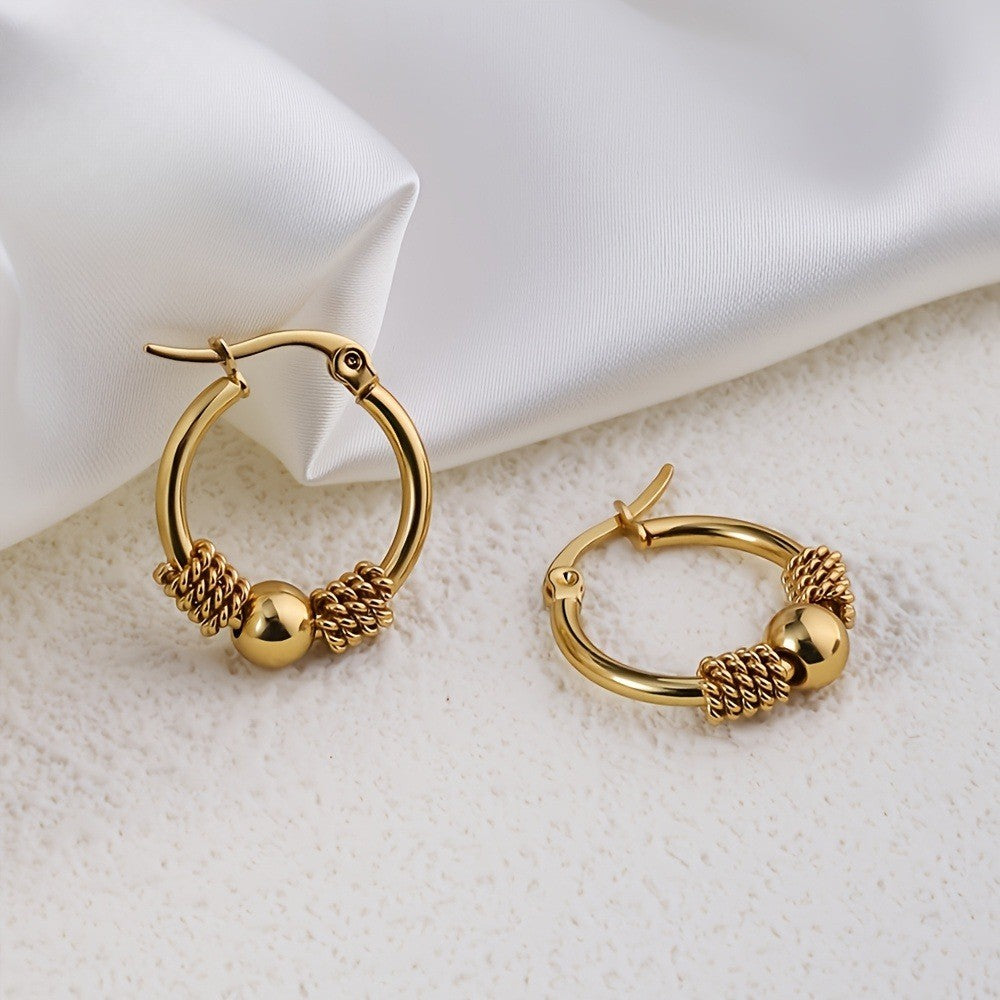 Rope Knot Hoop Earrings