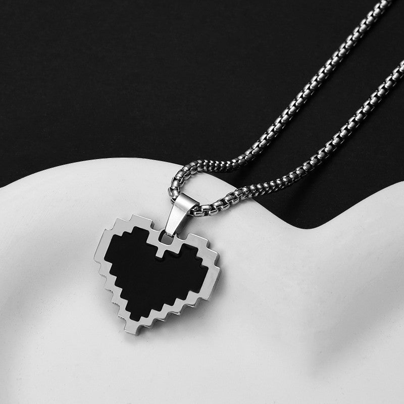 Pixel Heart Necklace