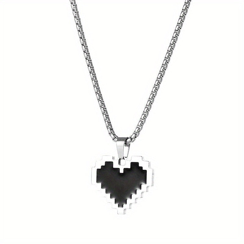 Pixel Heart Necklace