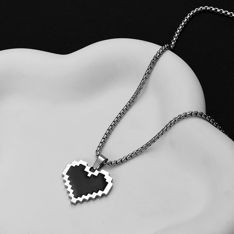 Pixel Heart Necklace