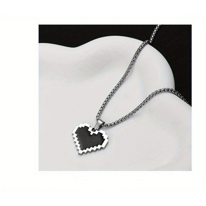 Pixel Heart Necklace