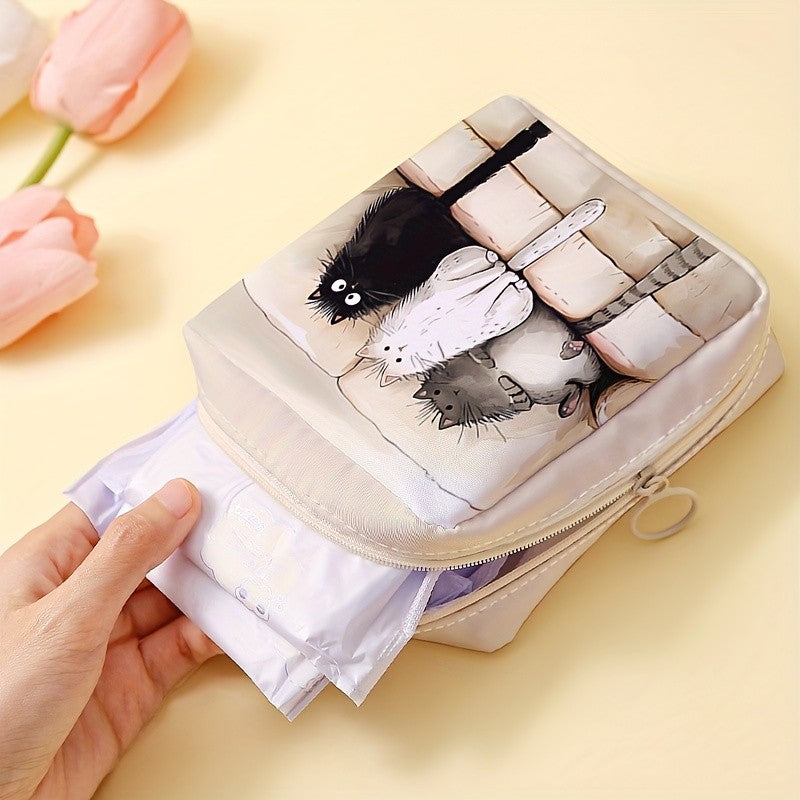 Three Kittens Print Pouch