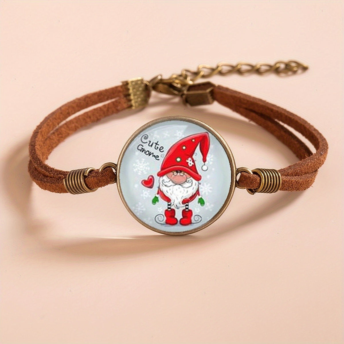 Winter Gnome Cord Bracelet