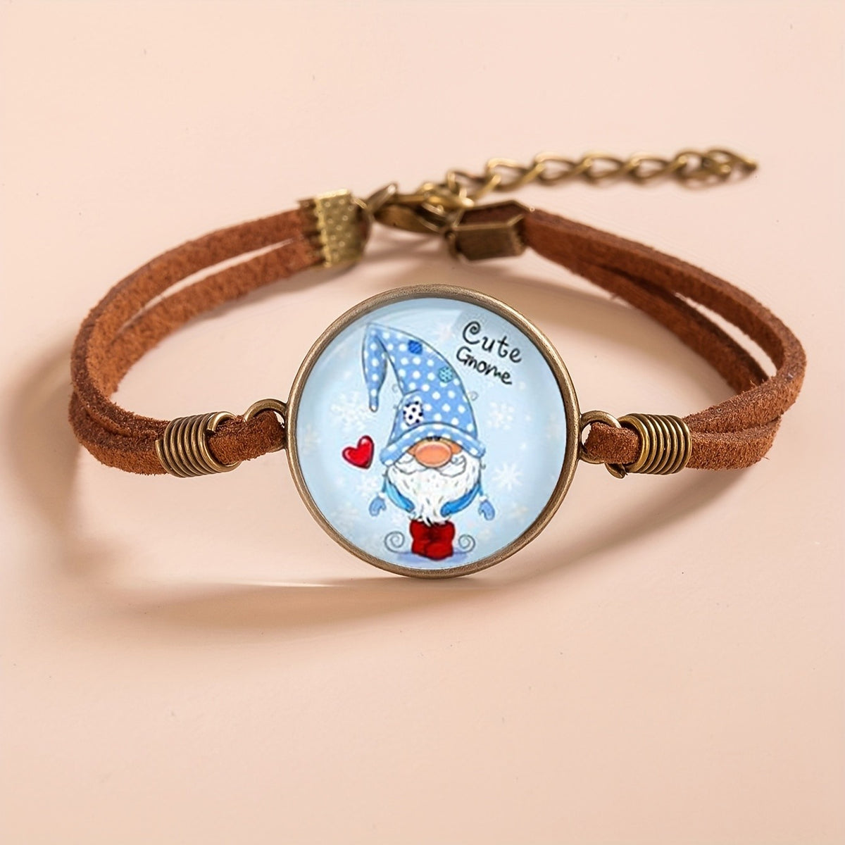 Winter Gnome Cord Bracelet