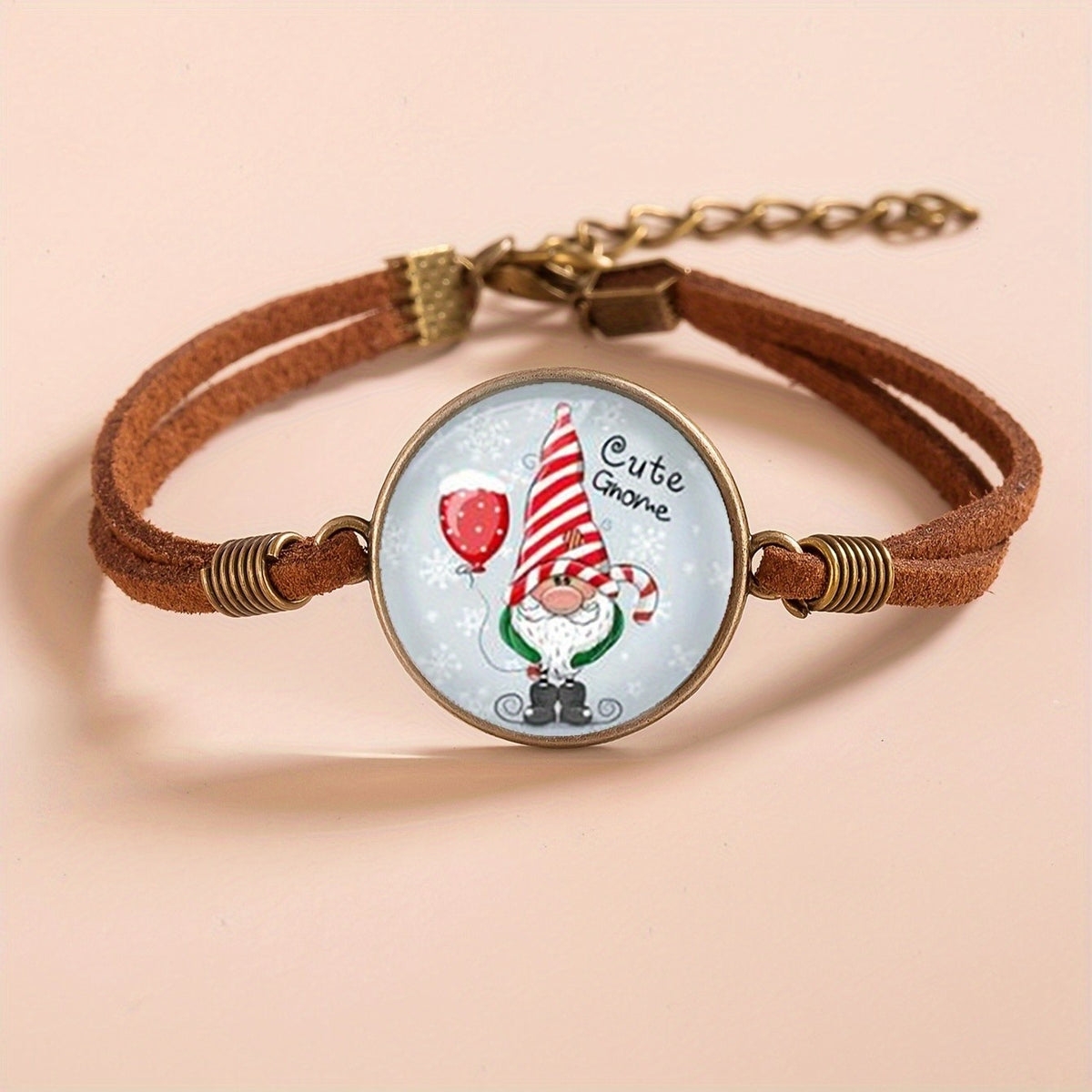 Winter Gnome Cord Bracelet