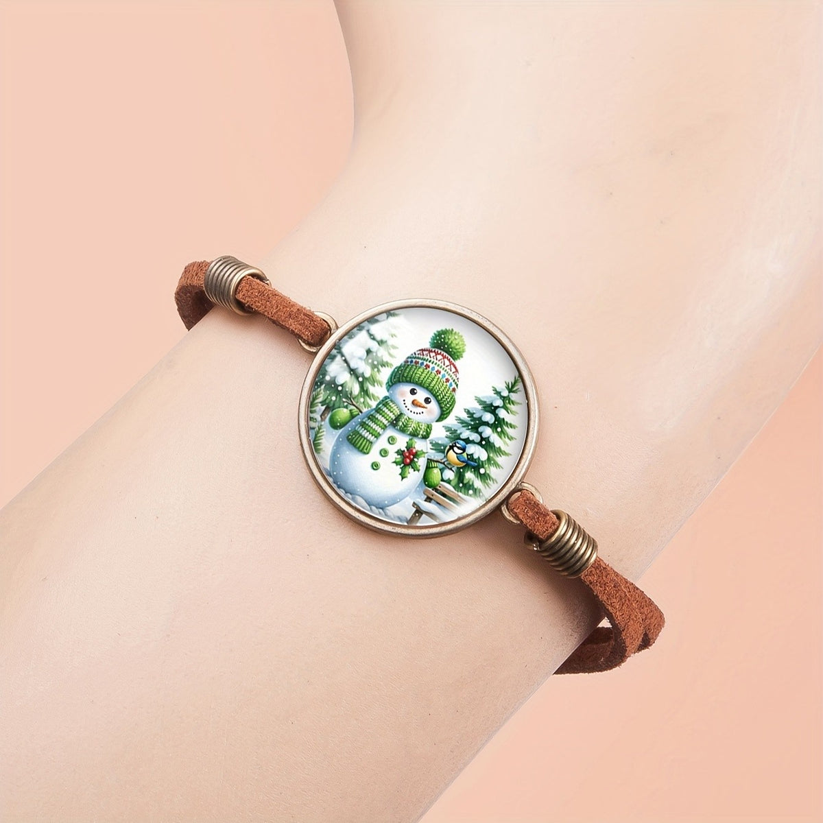Snowman Winter Scene Bracelet