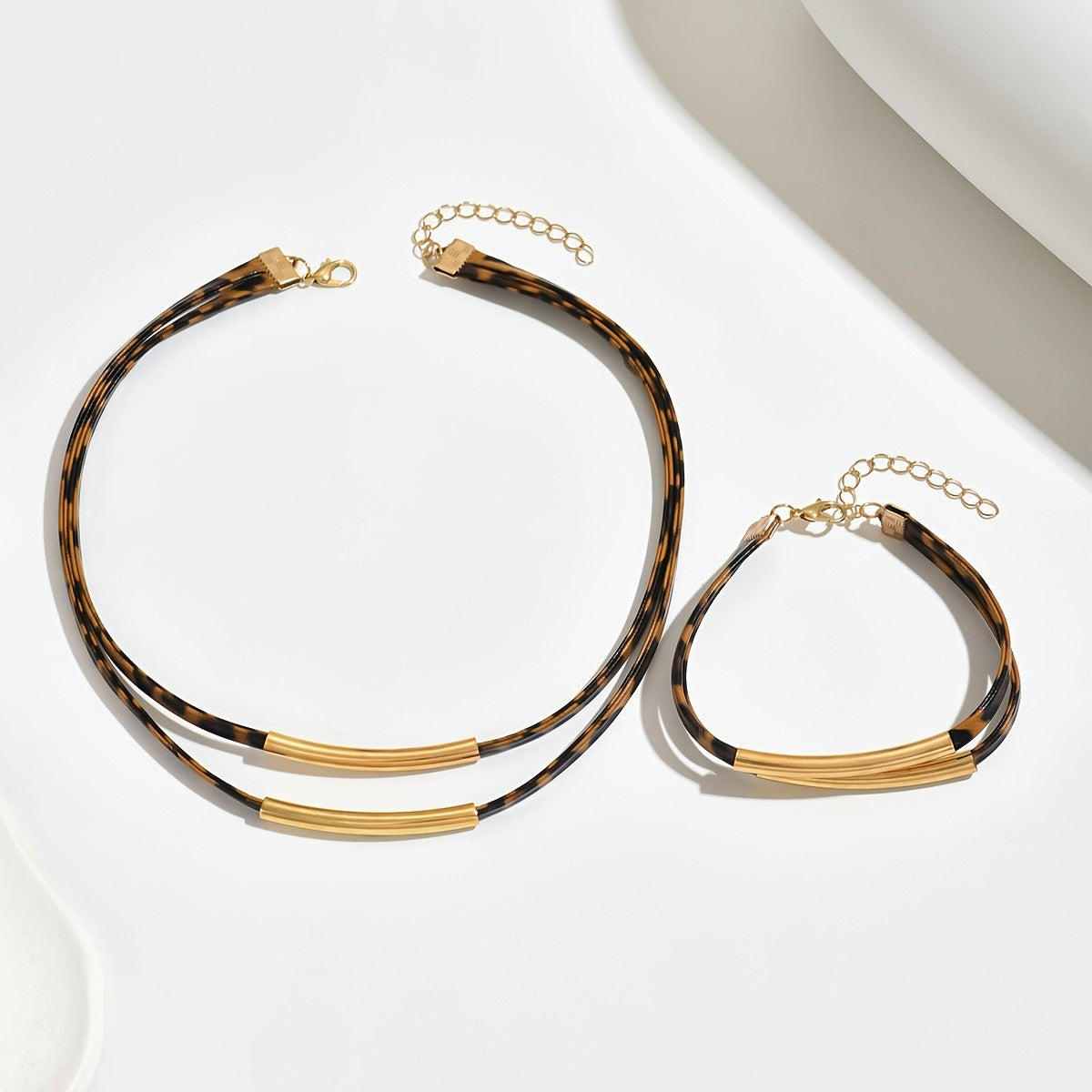 Leopard Print Jewelry Set
