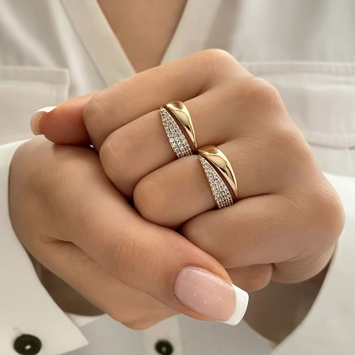 Crystal Pave Wrap Ring