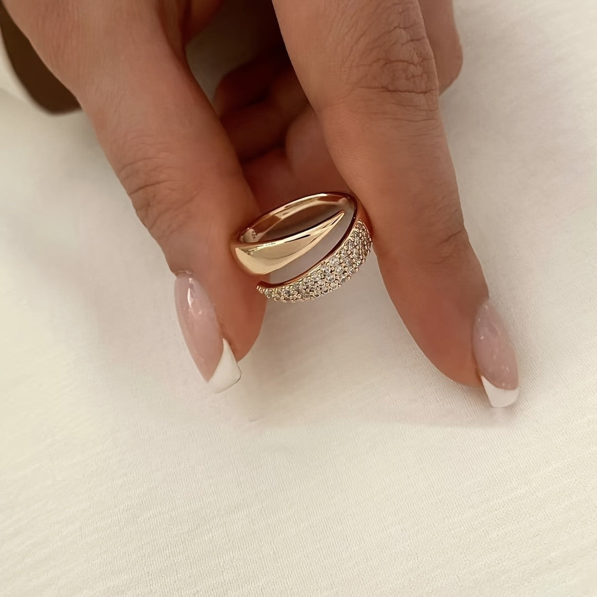 Crystal Pave Wrap Ring