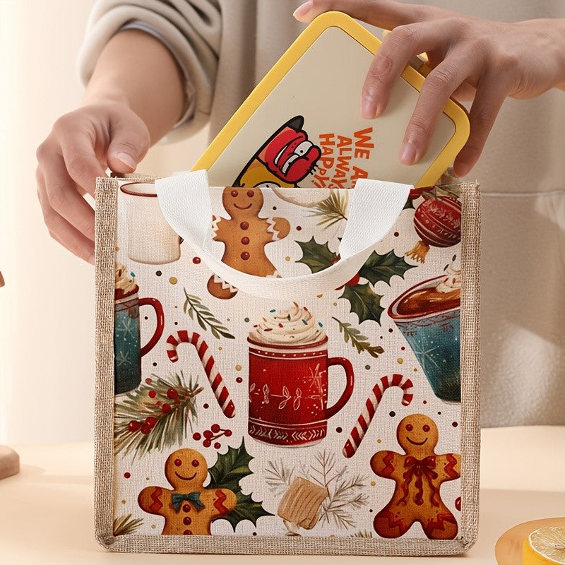 Gingerbread Holiday Tote Bag