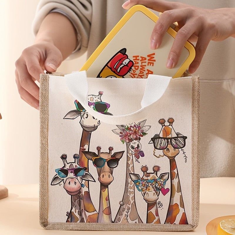 Giraffe Print Tote Bag