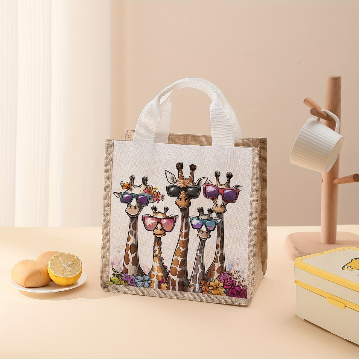 Giraffe Print Tote Bag