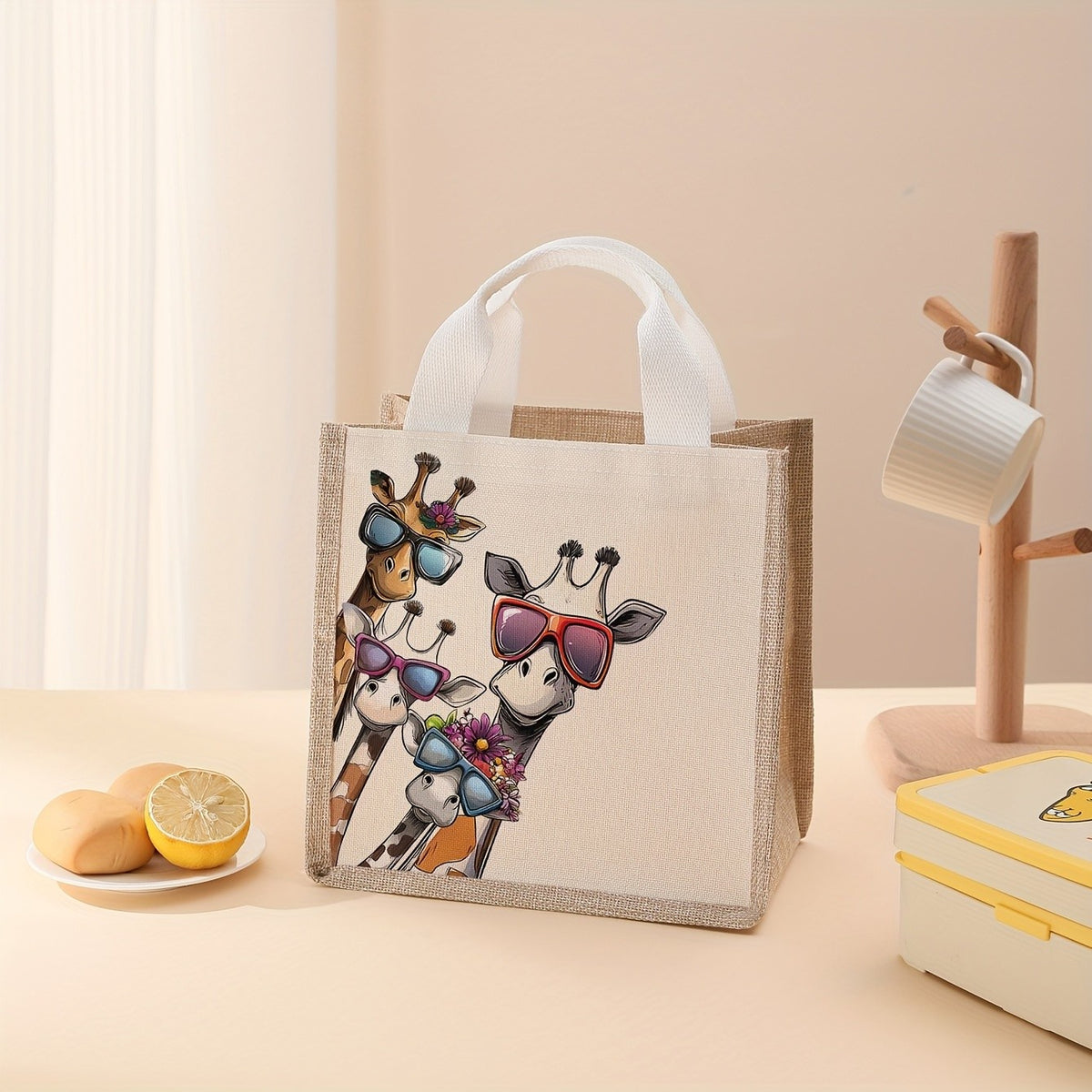 Giraffe Print Tote Bag
