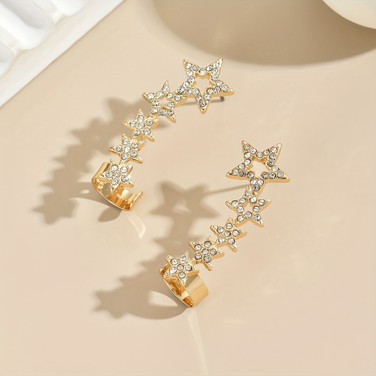 Rhinestone Star Ear Cuff