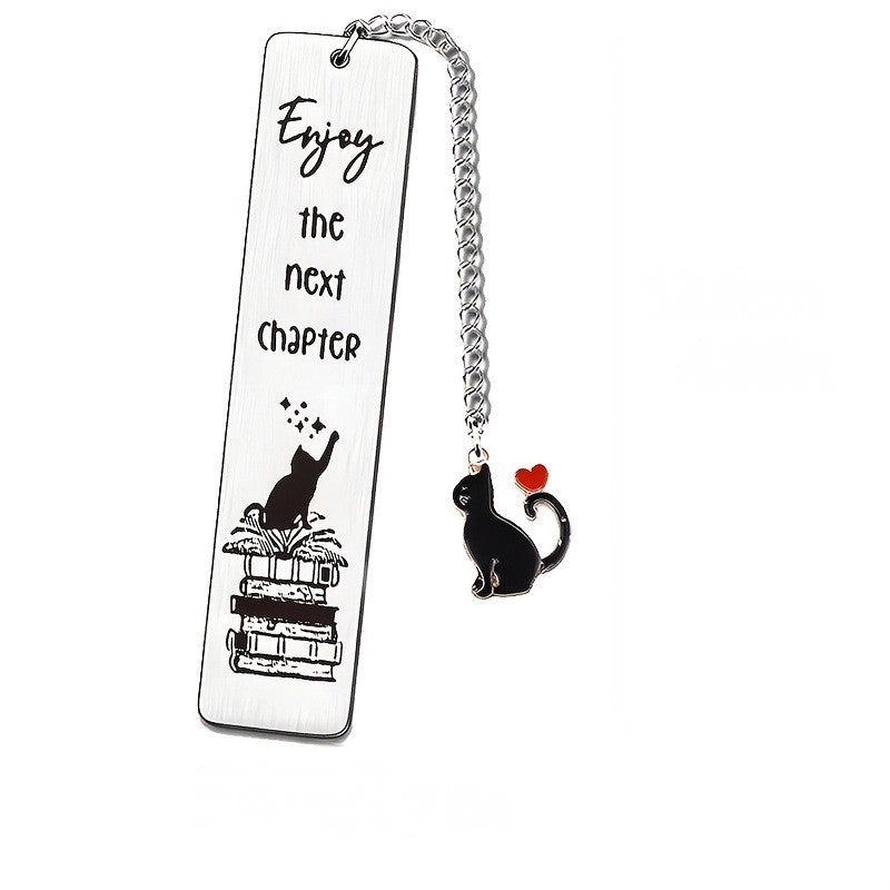Cat Book Stack Bookmark