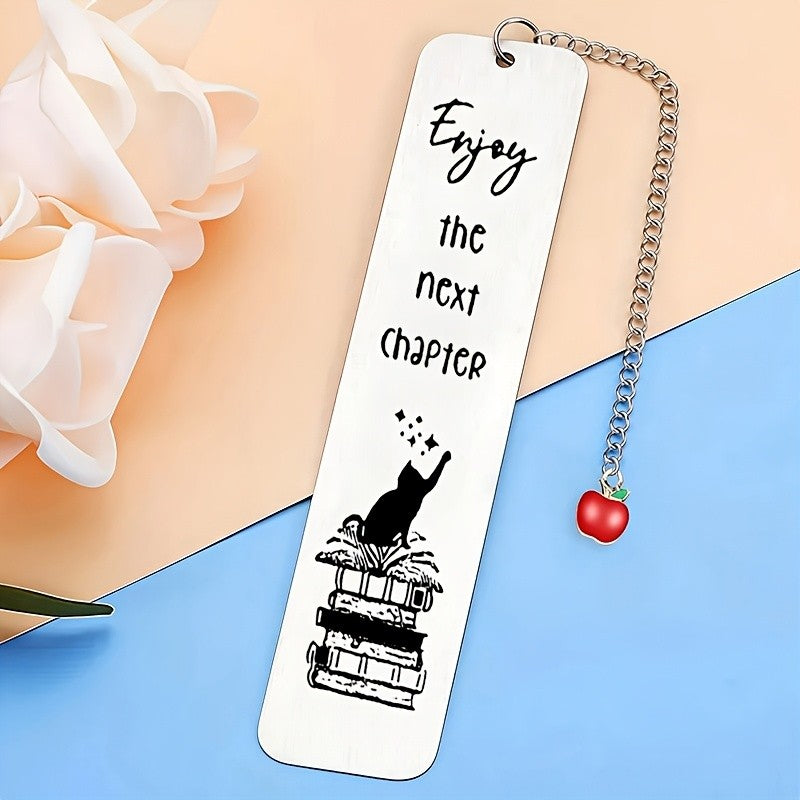 Cat Book Stack Bookmark