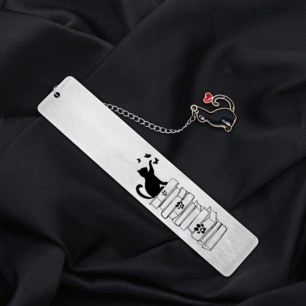 Cat & Books Bookmark