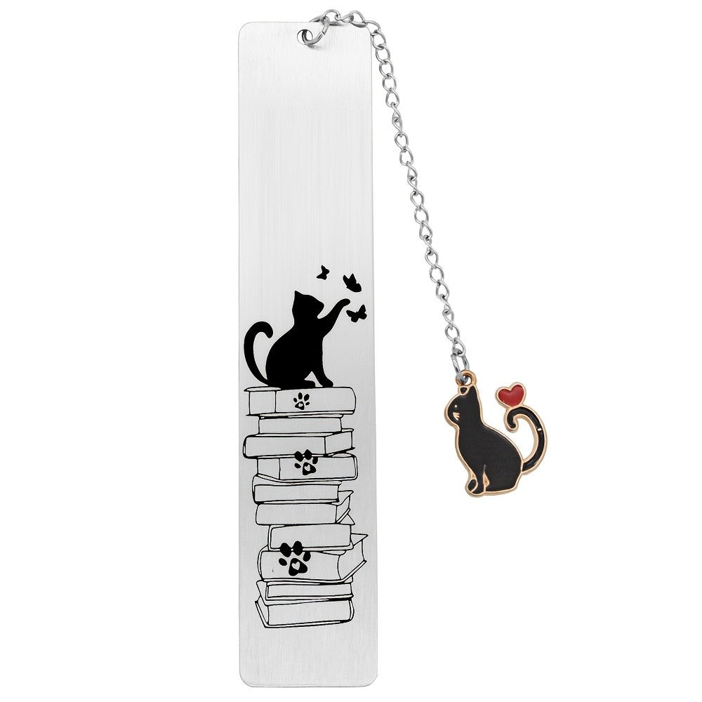 Cat & Books Bookmark