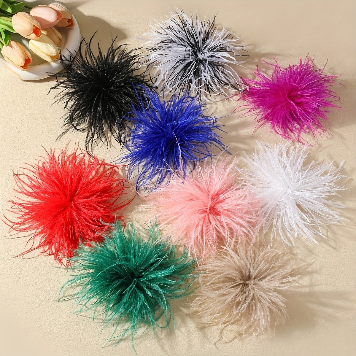 Black Feather Statement Brooch