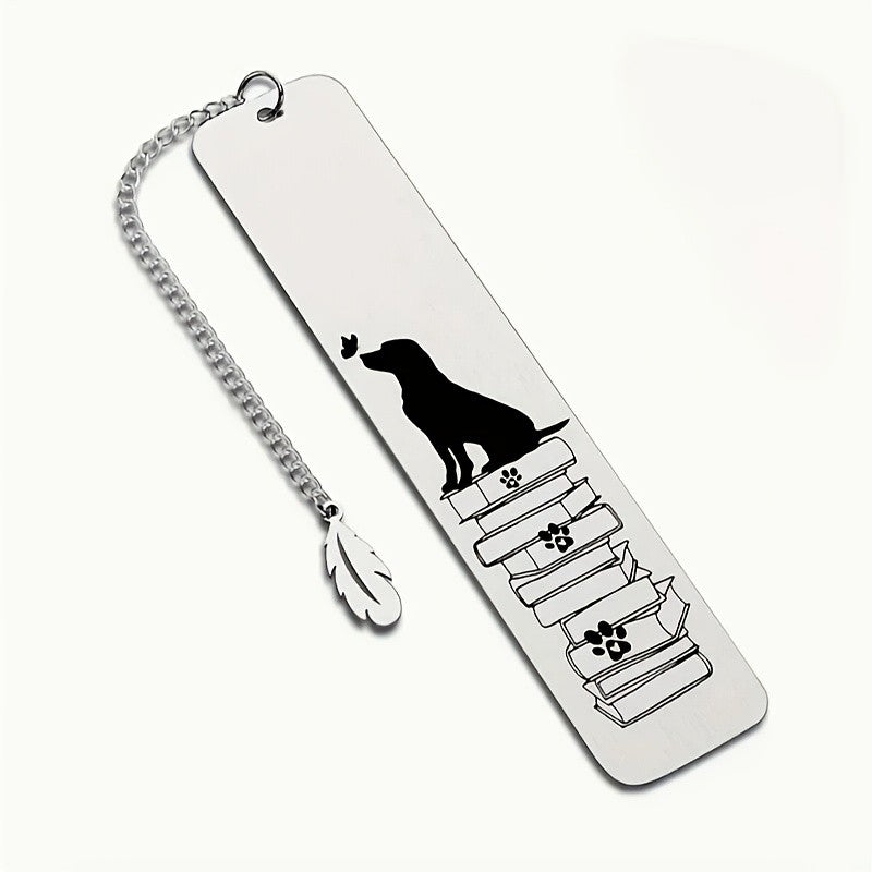 Dog & Books Bookmark