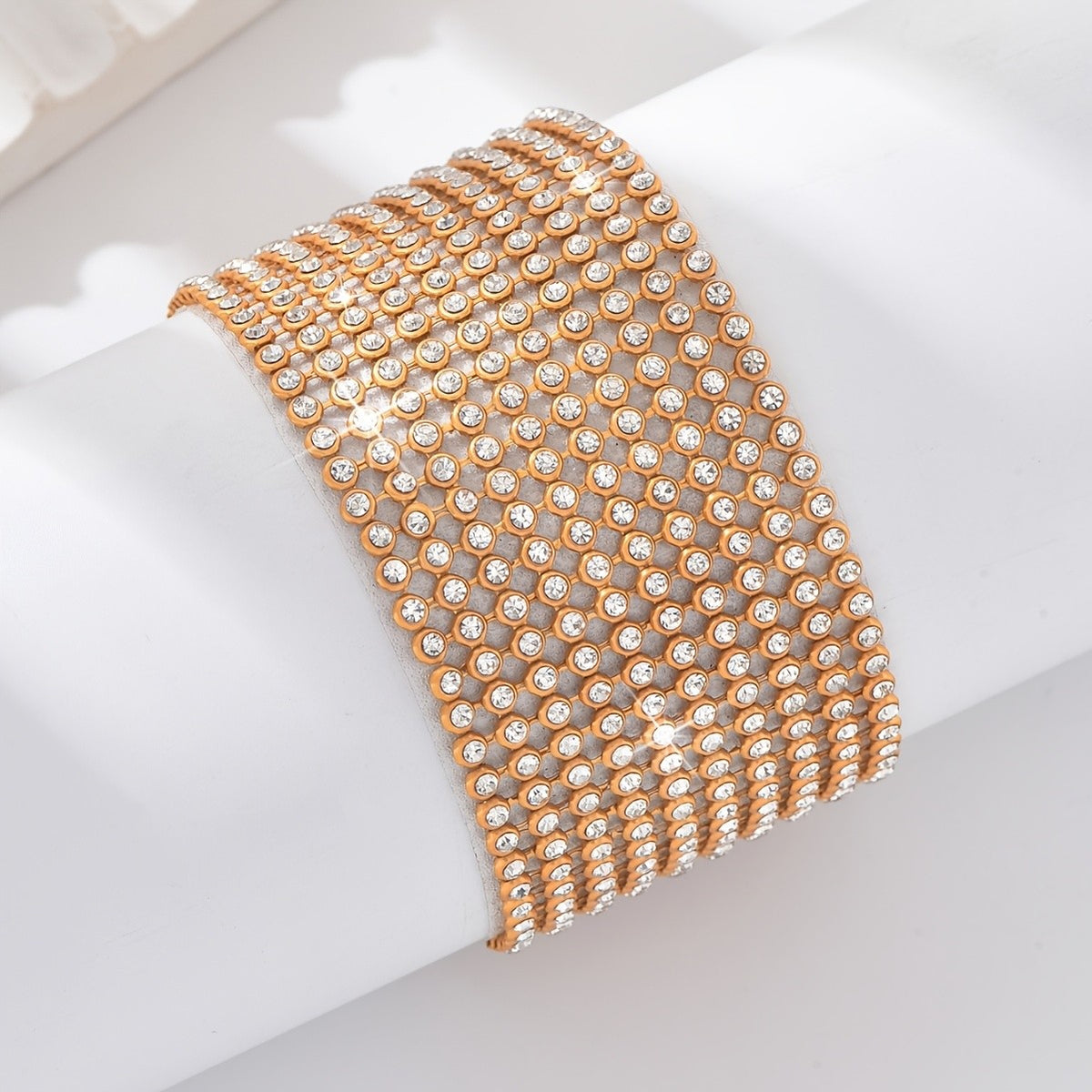Crystal Mesh Anklet
