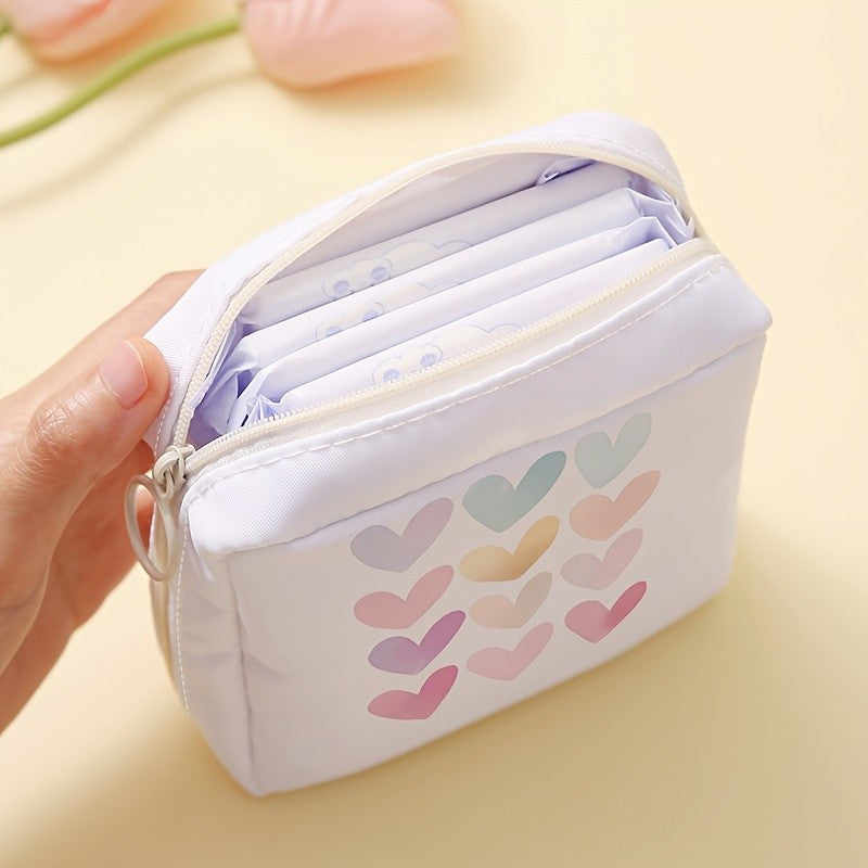 Rainbow Heart Travel Pouch