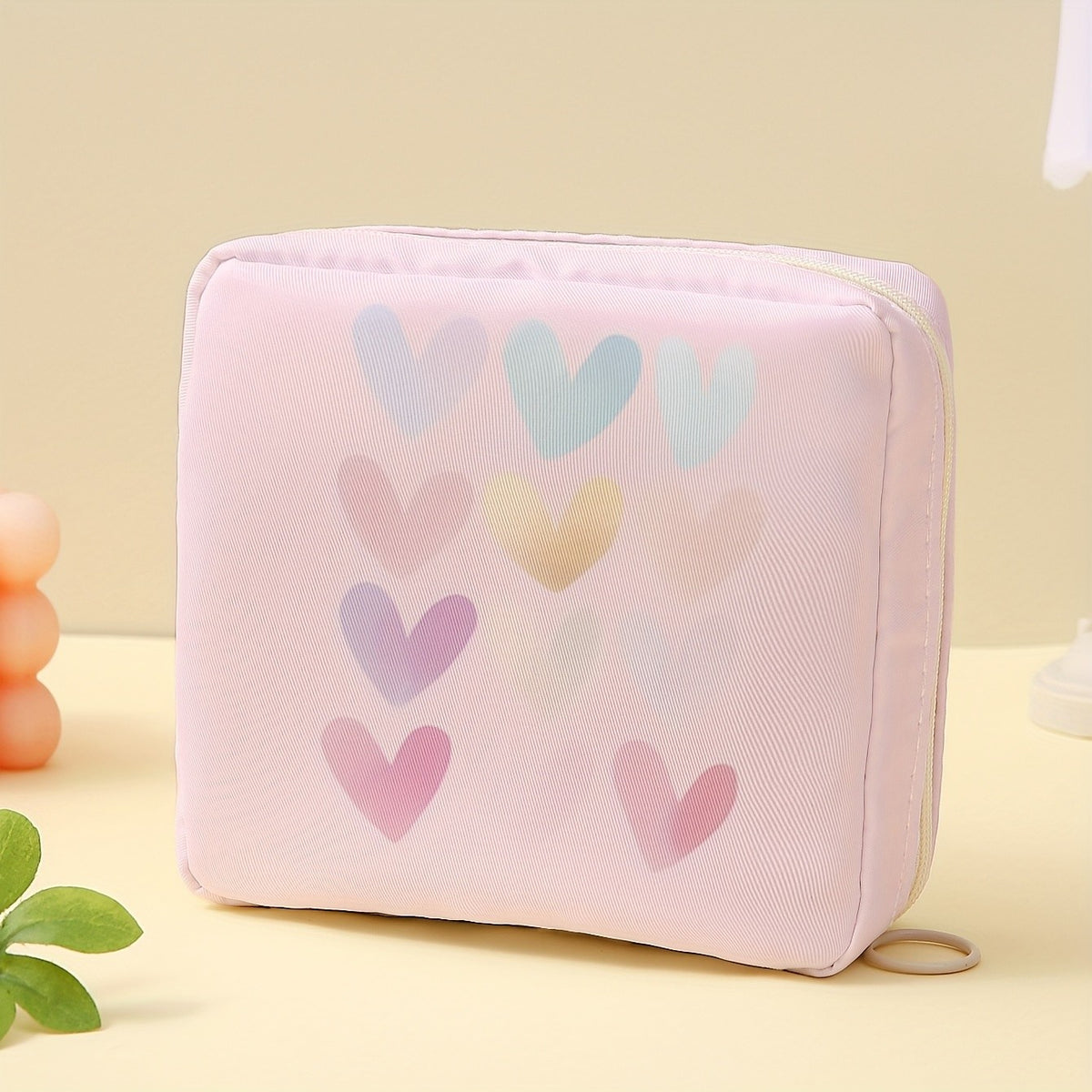 Rainbow Heart Travel Pouch
