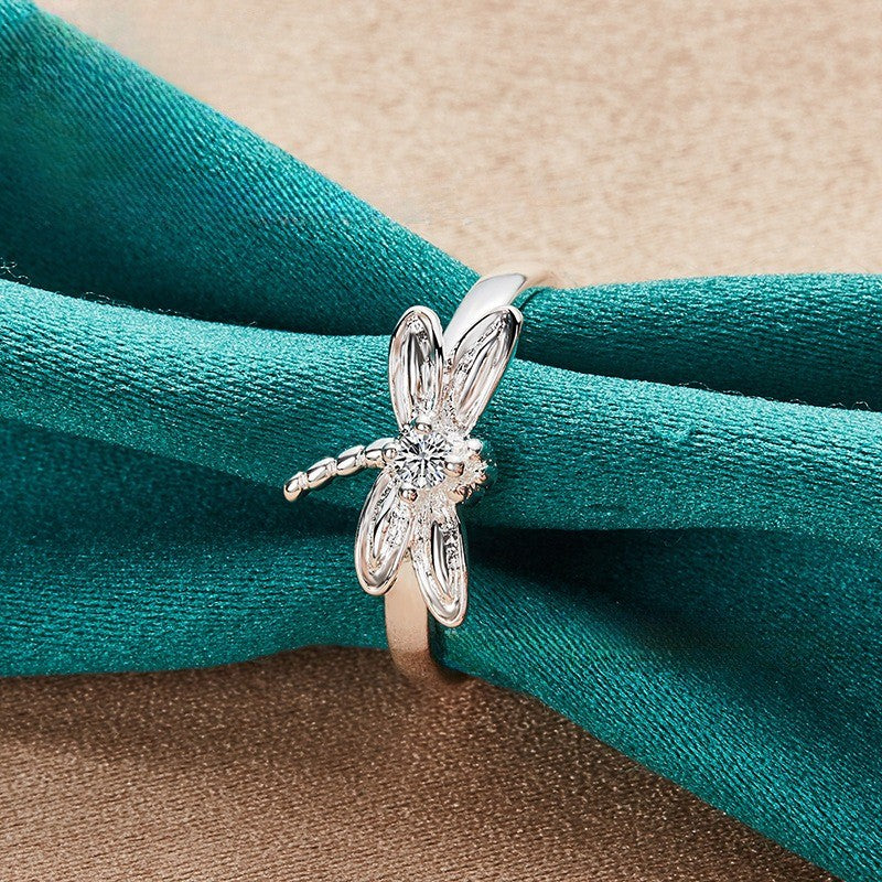 Dragonfly Zircon Ring