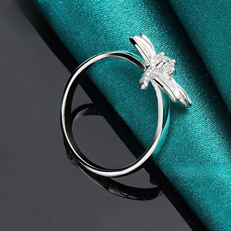 Dragonfly Zircon Ring