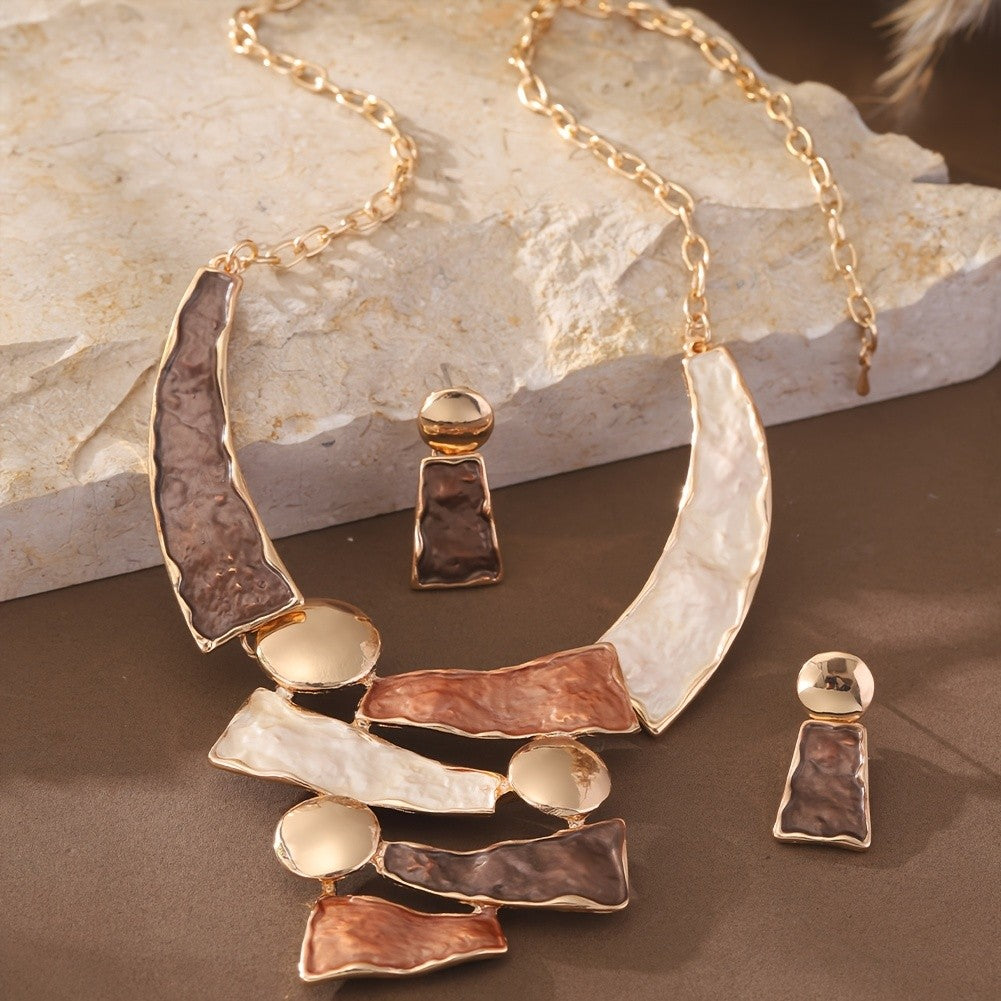 Mosaic Geometric Jewelry Set