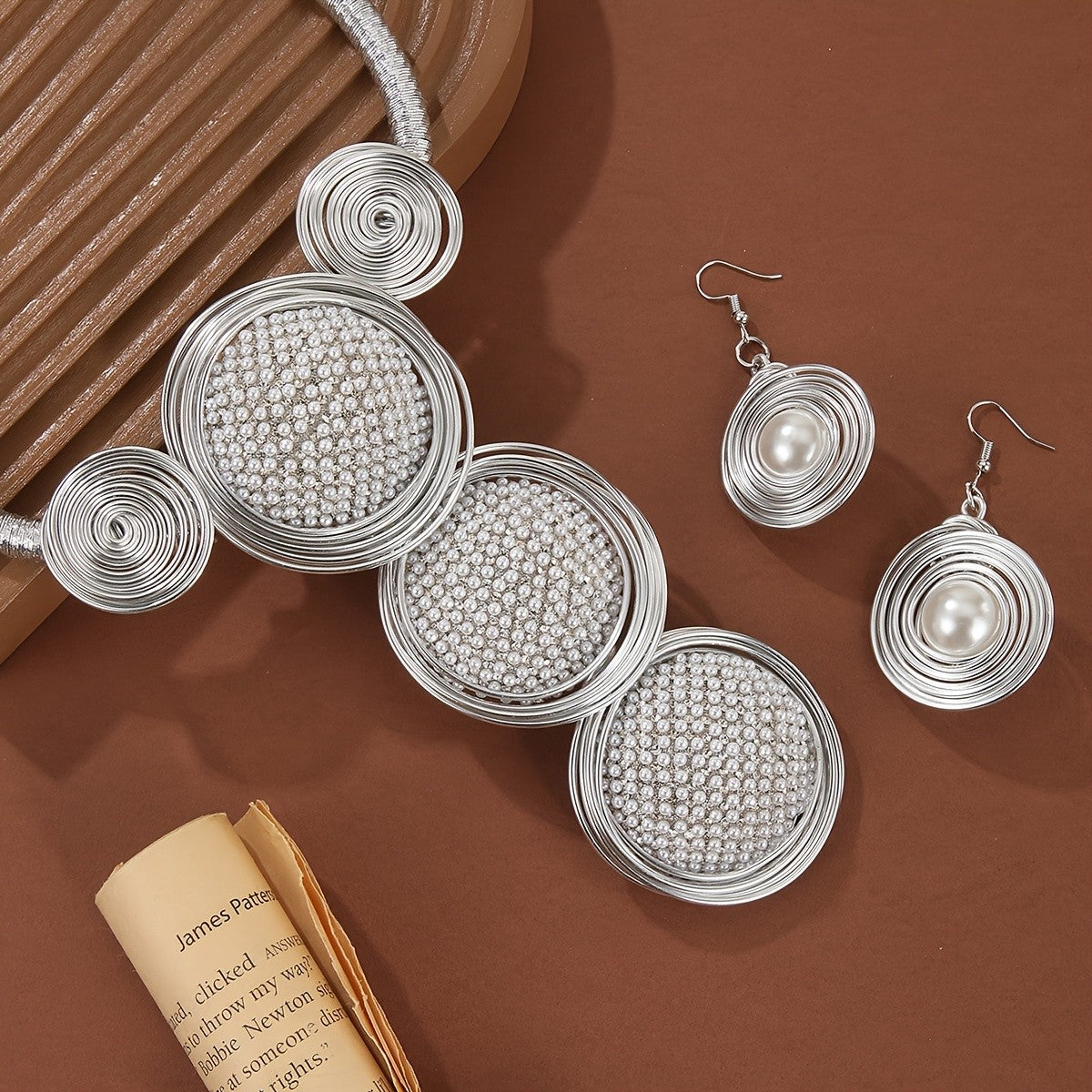 Spiral Circle Jewelry Set